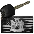 New York Carbon Fiber Effect Novelty Metal Key Chain KCC-1124