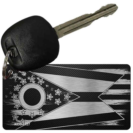 Ohio Carbon Fiber Effect Novelty Metal Key Chain KCC-1127