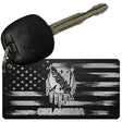 Oklahoma Carbon Fiber Effect Novelty Metal Key Chain KCC-1128