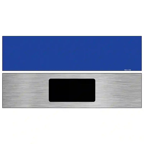 Blue Solid Blank Novelty Metal Street Sign 6" x 1.5" (KM)