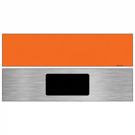 Orange Solid Blank Novelty Metal Street Sign 6" x 1.5" (KM)