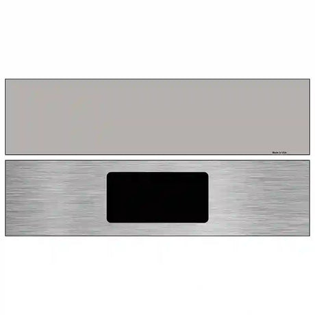 Gray Solid Blank Novelty Metal Street Sign 6" x 1.5" (KM)