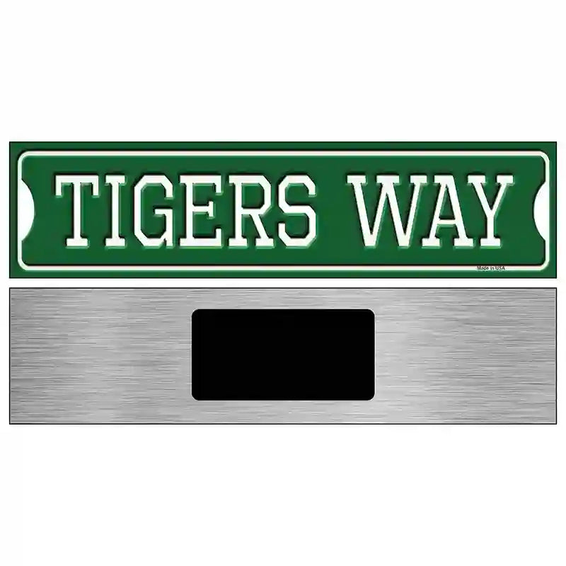 Tigers Way Novelty Metal Street Sign 6" x 1.5" (KM)