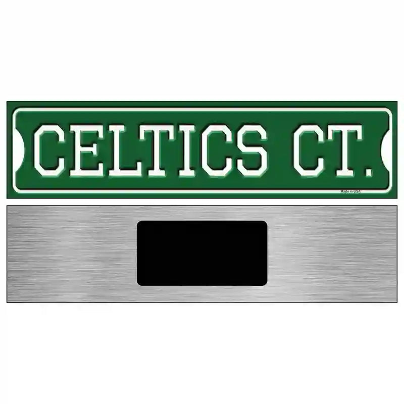 Celtics Ct Novelty Metal Street Sign 6" x 1.5" (KM)