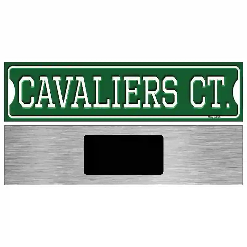 Cavaliers Ct Novelty Metal Street Sign 6" x 1.5" (KM)