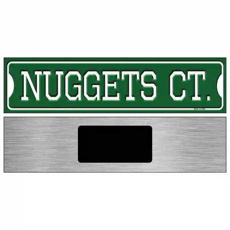 Nuggets Ct Novelty Metal Street Sign 6" x 1.5" (KM)