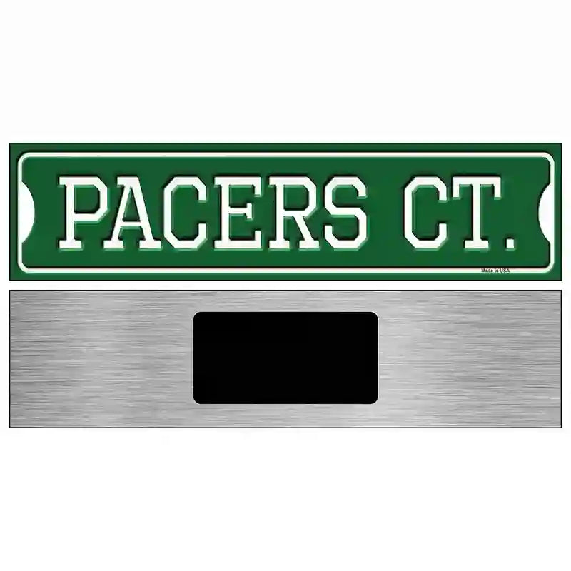 Pacers Ct Novelty Metal Street Sign 6" x 1.5" (KM)