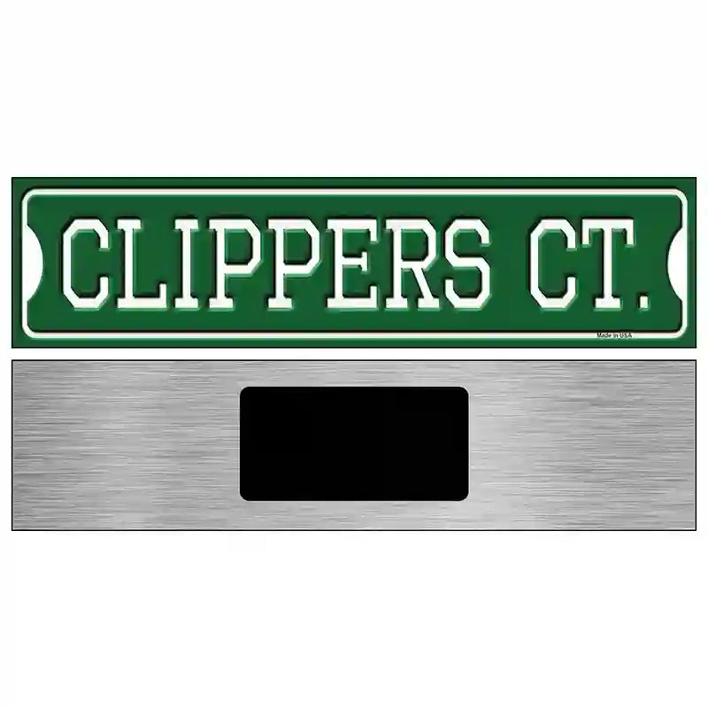 Clippers Ct Novelty Metal Street Sign 6" x 1.5" (KM)