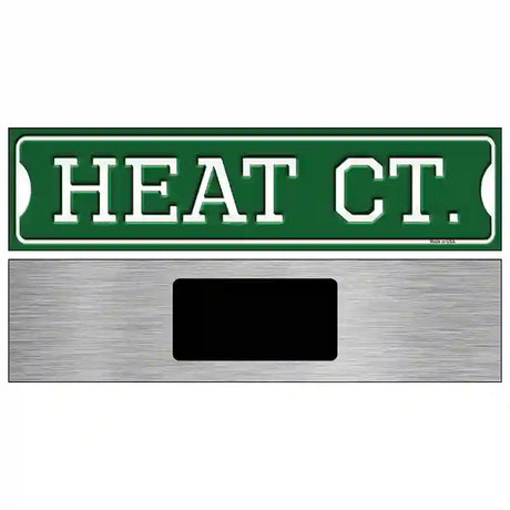 Heat Ct Novelty Metal Street Sign 6" x 1.5" (KM)