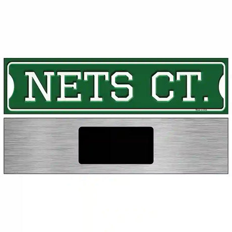 Nets Ct Novelty Metal Street Sign 6" x 1.5" (KM)