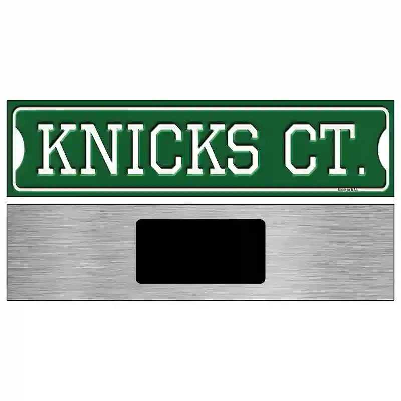 Knicks Ct Novelty Metal Street Sign 6" x 1.5" (KM)