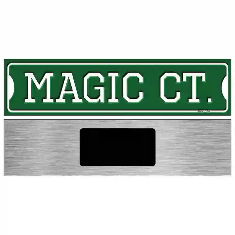 Magic Ct Novelty Metal Street Sign 6" x 1.5" (KM)