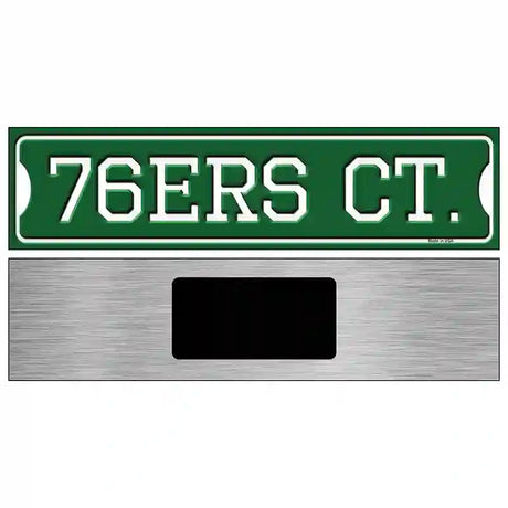 76ers Ct Novelty Metal Street Sign 6" x 1.5" (KM)