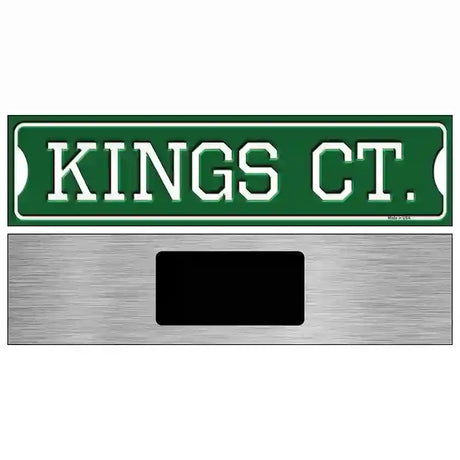 Kings Ct Novelty Metal Street Sign 6" x 1.5" (KM)