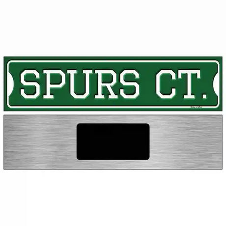 Spurs Ct Novelty Metal Street Sign 6" x 1.5" (KM)