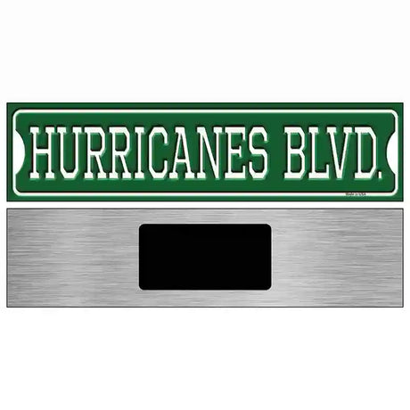 Hurricanes Blvd Novelty Metal Street Sign 6" x 1.5" (KM)