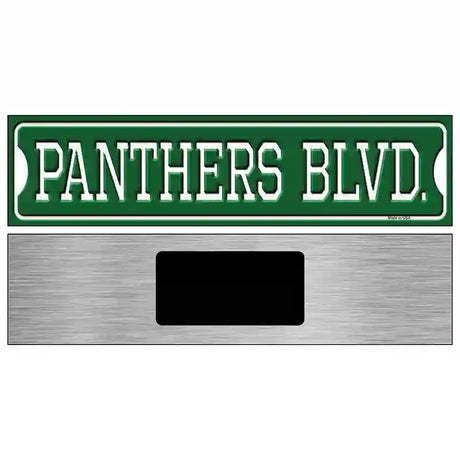 Panthers Blvd Novelty Metal Street Sign 6" x 1.5" (KM)