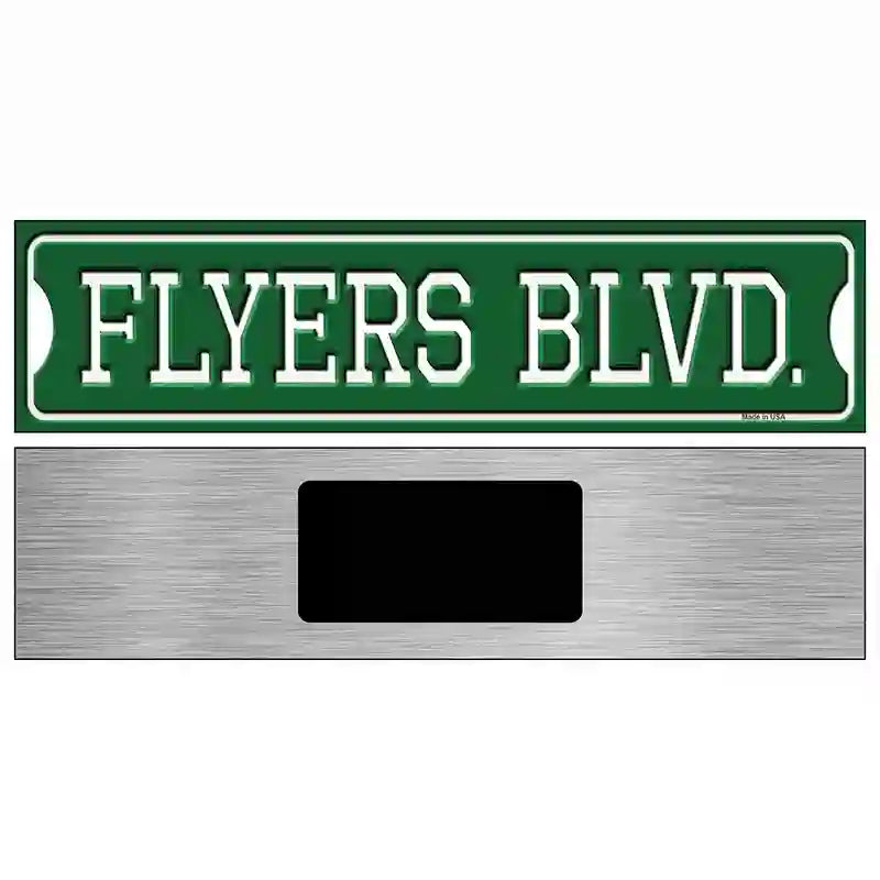 Flyers Blvd Novelty Metal Street Sign 6" x 1.5" (KM)