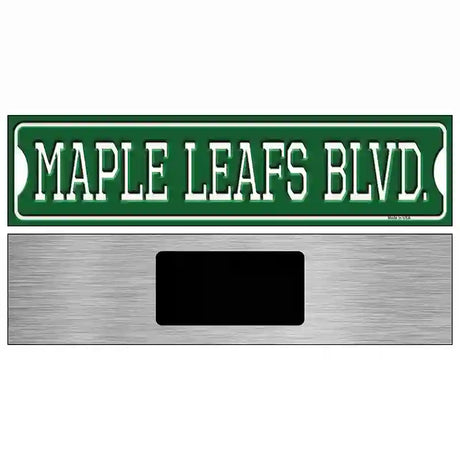 Maple Leafs Blvd Novelty Metal Street Sign 6" x 1.5" (KM)