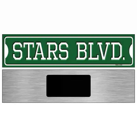 Stars Blvd Novelty Metal Street Sign 6" x 1.5" (KM)