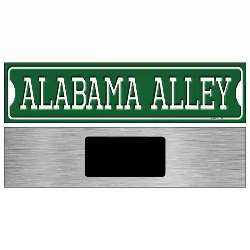 Alabama Alley Novelty Metal Street Sign 6" x 1.5" (KM)