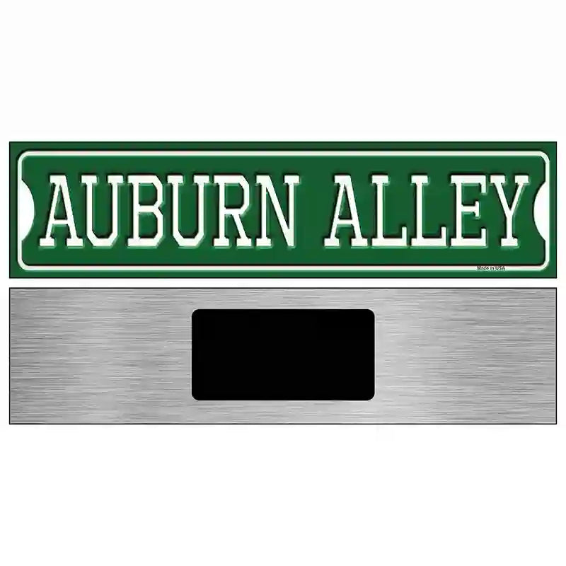 Auburn Alley Novelty Metal Street Sign 6" x 1.5" (KM)