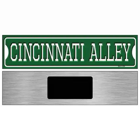 Cincinnati Alley Novelty Metal Street Sign 6" x 1.5" (KM)