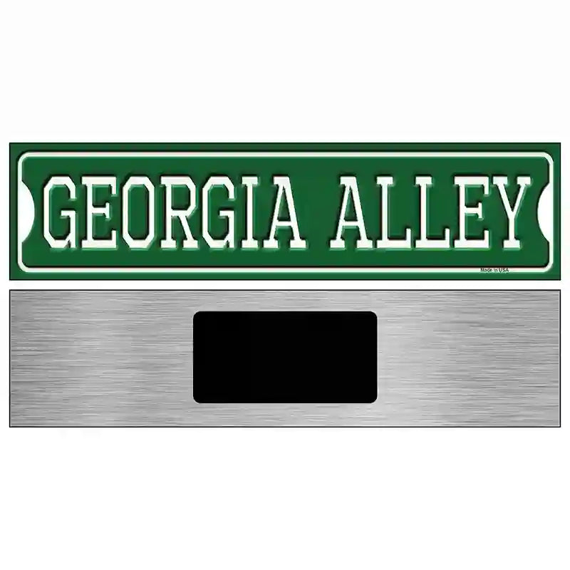 Georgia Alley Novelty Metal Street Sign 6" x 1.5" (KM)