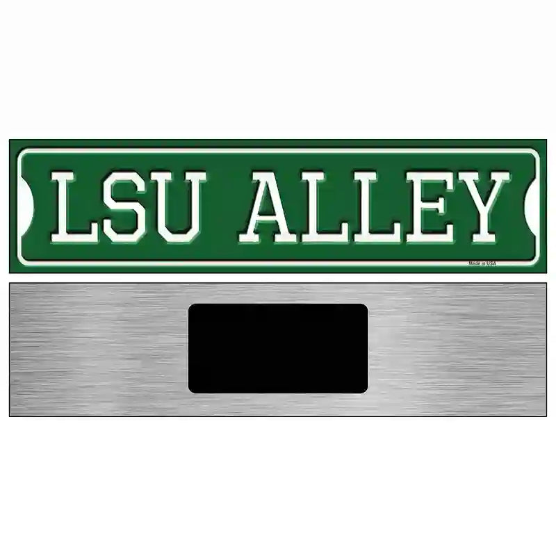 LSU Alley Novelty Metal Street Sign 6" x 1.5" (KM)