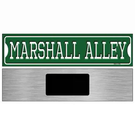 Marshall Alley Novelty Metal Street Sign 6" x 1.5" (KM)