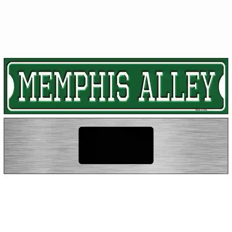 Memphis Alley Novelty Metal Street Sign 6" x 1.5" (KM)