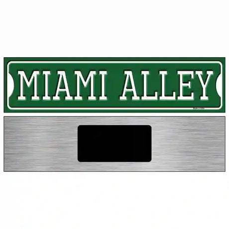 Miami Alley Novelty Metal Street Sign 6" x 1.5" (KM)