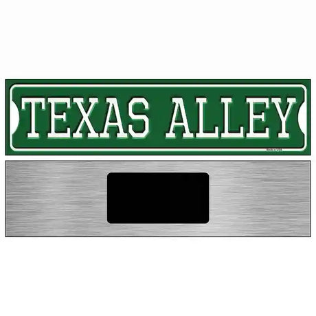 Texas Alley Novelty Metal Street Sign 6" x 1.5" (KM)