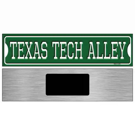 Texas Tech Alley Novelty Metal Street Sign 6" x 1.5" (KM)