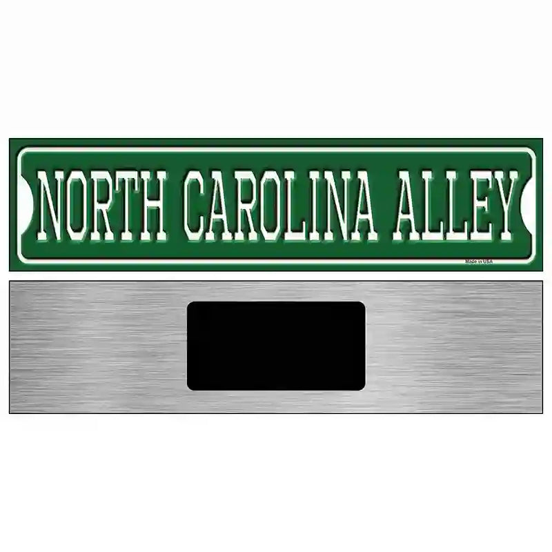 North Carolina Alley Novelty Metal Street Sign 6" x 1.5" (KM)