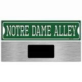 Notre Dame Alley Novelty Metal Street Sign 6" x 1.5" (KM)