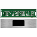 Northwestern Alley Novelty Metal Street Sign 6" x 1.5" (KM)