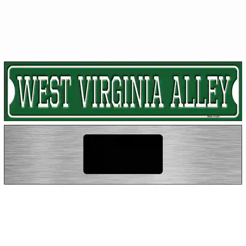 West Virginia Alley Novelty Metal Street Sign 6" x 1.5" (KM)