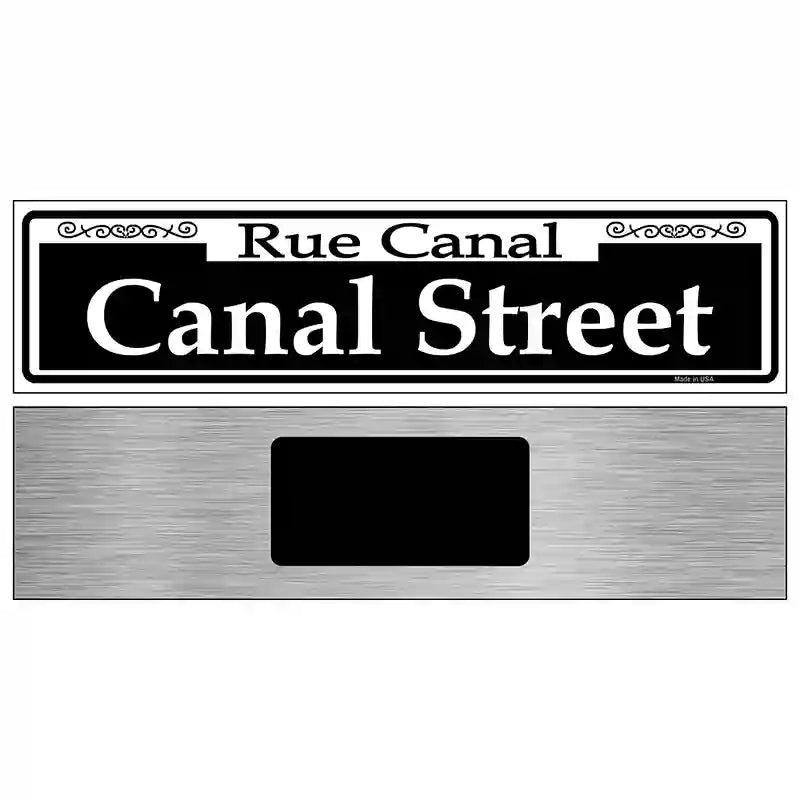 Canal Street Novelty Metal Street Sign 6" x 1.5" (KM)