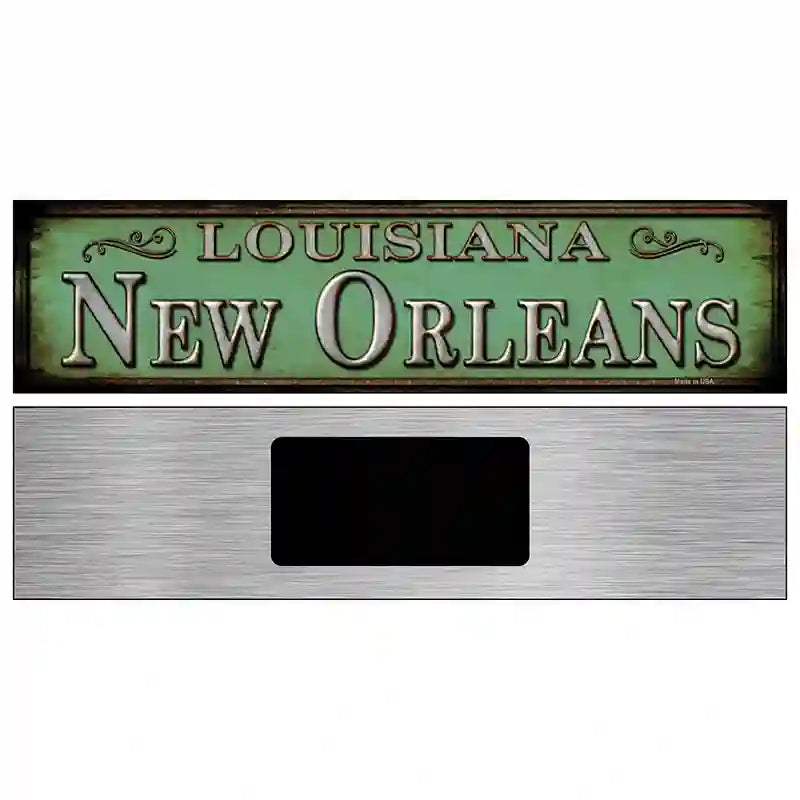 New Orleans Louisiana Novelty Metal Street Sign 6" x 1.5" (KM)