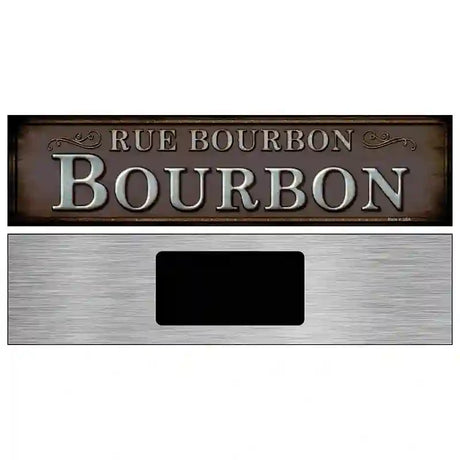 Rue Bourbon Novelty Metal Street Sign 6" x 1.5" (KM)