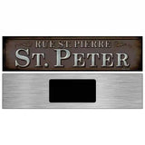 Rue St Peter Novelty Metal Street Sign 6" x 1.5" (KM)