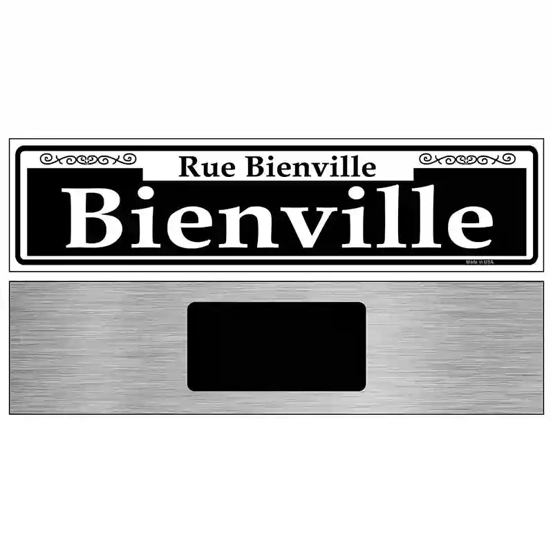 Bienville Novelty Metal Street Sign 6" x 1.5" (KM)