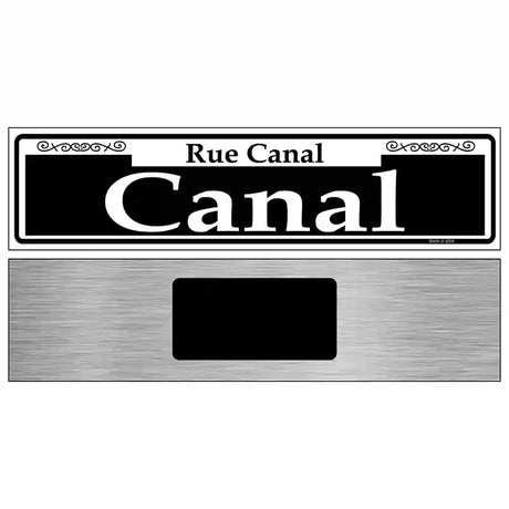 Canal Novelty Metal Street Sign 6" x 1.5" (KM)