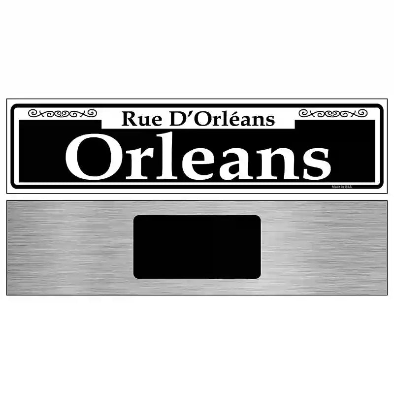 Orleans Novelty Metal Street Sign 6" x 1.5" (KM)