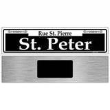 St. Peter Novelty Metal Street Sign 6" x 1.5" (KM)