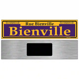 Bienville Purple Novelty Metal Street Sign 6" x 1.5" (KM)