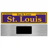 St. Louis Purple Novelty Metal Street Sign 6" x 1.5" (KM)