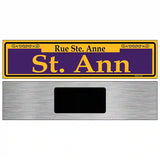 St. Ann Purple Novelty Metal Street Sign 6" x 1.5" (KM)