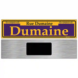 Dumaine Purple Novelty Metal Street Sign 6" x 1.5" (KM)